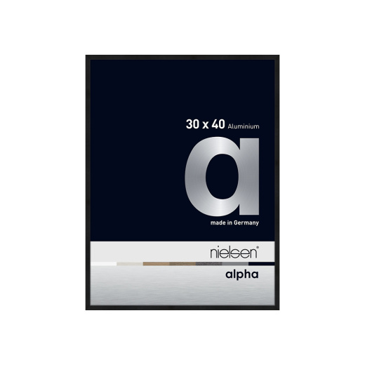 Alpha noir anodisé mat anti-reflet